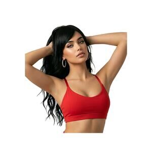 NWT JUICY COUTOURE SPROTS BRA RED SIZE MEDIUM. MSRP $35.00